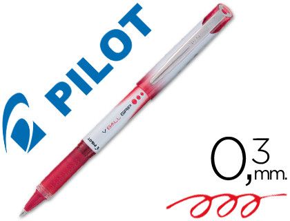Rotulador Pilot Roller V-Ball Grip Rojo 05 Mm