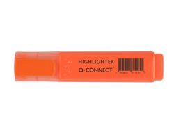 Rotulador Q-Connect Fluorescente Naranja Punta Biselada
