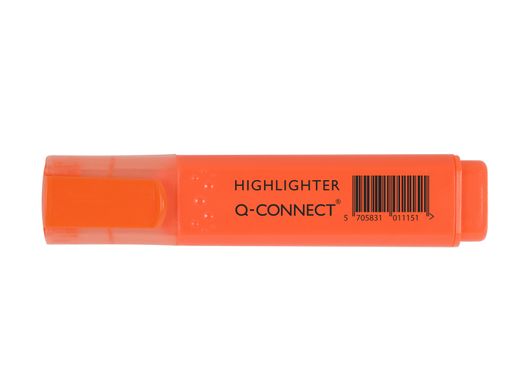 Rotulador Q-Connect Fluorescente Naranja Punta Biselada