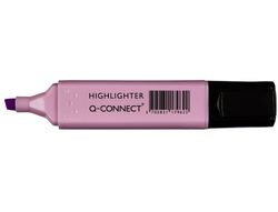 Rotulador q-connect fluorescente pastel violeta punta biselada