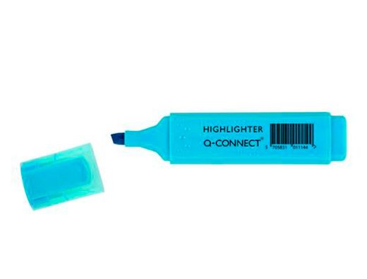 Rotulador Q-Connect Fluorescente Punta Biselada Estuche de 6 Colores