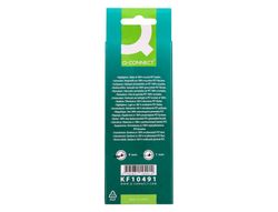Rotulador q-connect fluorescente punta biselada fabricado pet reciclado caja de 4 unidades colores surtidos