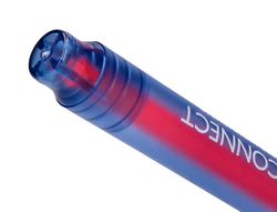Rotulador q-connect fluorescente punta biselada fabricado pet reciclado caja de 4 unidades colores surtidos