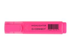 Rotulador Q-Connect Fluorescente Rosa Punta Biselada