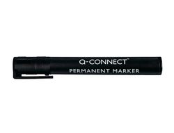 Rotulador Q-Connect Marcador Permanente Negro Punta Redonda 3.0 Mm