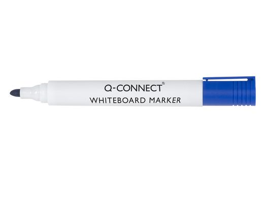 Rotulador Q-Connect Pizarra Blanca Color Azul Punta Redonda 3.0 Mm