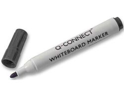 Rotulador Q-Connect Pizarra Blanca Color Negro Punta Redonda 3.0 Mm