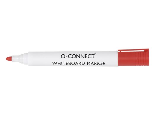 Rotulador Q-Connect Pizarra Blanca Color Rojo Punta Redonda 3.0 Mm