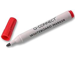 Rotulador Q-Connect Pizarra Blanca Color Rojo Punta Redonda 3.0 Mm