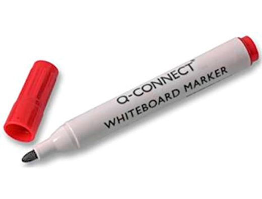 Rotulador Q-Connect Pizarra Blanca Color Rojo Punta Redonda 3.0 Mm