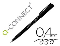 Rotulador q-connect punta de fibra fine liner negro 0.4 mm KF25007