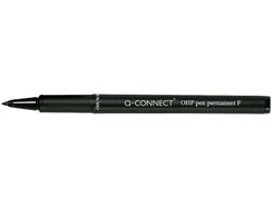 Rotulador Q-Connect Retroproyeccion Punta Fibra Super Fina Redonda 0.5 mm Permanente Negro