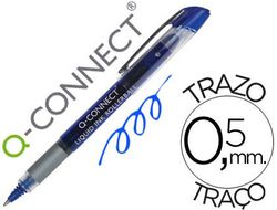 Rotulador Q-Connect Roller Ball Azul 0,5 Mm