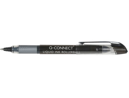 Rotulador Q-Connect Roller Ball Negro 0,5 Mm