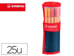 Rotulador Rollerset Stabilo point 88 (25 unidades)