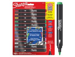 Rotulador sharpie acrylic punta redonda blister de 12 unidades colores surtidos