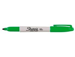 Rotulador sharpie permanente punta fina verde
