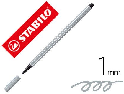Rotulador stabilo acuarelable pen 68 gris azulado claro 1 mm