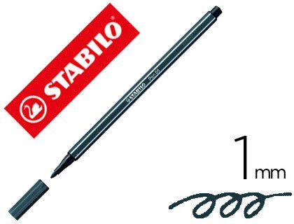 Rotulador stabilo acuarelable pen 68 gris azulado intenso 1 mm
