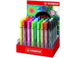 Rotulador stabilo acuarelable pen 68 max arty line expositor de 32 unidades colores surtidos