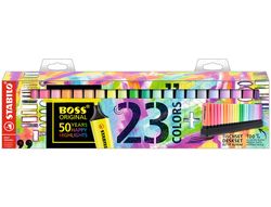 Rotulador stabilo boss fluorescente 70 deskset estuche de 23 unidades coloressurtidos