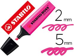 Rotulador stabilo boss fluorescente 70 magenta