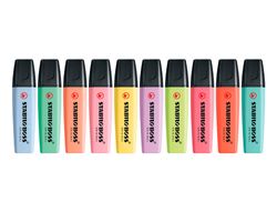 Rotulador stabilo boss fluorescente 70 pastel expositor bombonera de 60 unidades colores surtidos
