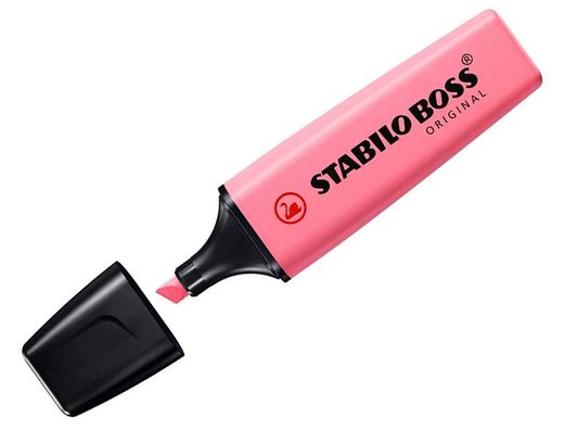 Rotulador stabilo boss fluorescente 70 pastel fucsia helado