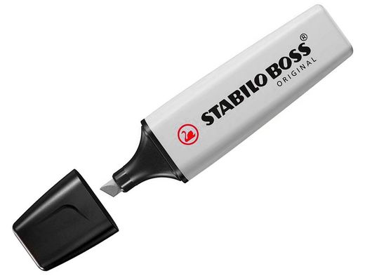 Rotulador stabilo boss fluorescente 70 pastel gris polvoriento