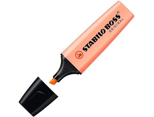 Rotulador stabilo boss fluorescente 70 pastel naranja palido