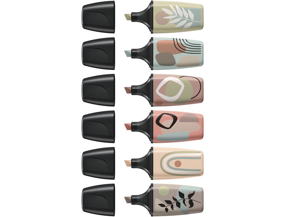 Rotulador stabilo boss mini naturevibes estuche de 6 unidades colores surtidos