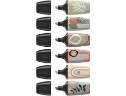 Rotulador stabilo boss mini naturevibes estuche de 6 unidades colores surtidos