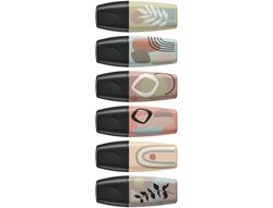 Rotulador stabilo boss mini naturevibes estuche de 6 unidades colores surtidos