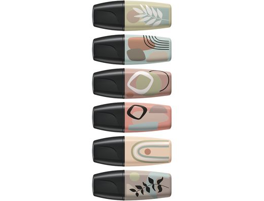 Rotulador stabilo boss mini naturevibes estuche de 6 unidades colores surtidos