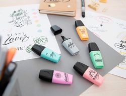 Rotulador stabilo boss mini pastel love estuche de 3 unidades pizca de menta/rubor rosa/toque de turquesa