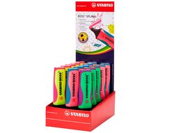 Rotulador stabilo boss splash 75 expositor sobremesa de 15 unidades colores surtidos