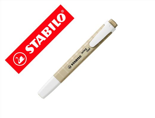 Rotulador stabilo fluorescente fino swing cool nature colors verde barro