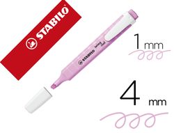 Rotulador stabilo fluorescente swing cool pastel rosa