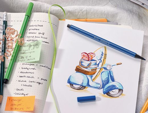 Rotulador Stabilo Pen 68 estuche plástico (20 unidades)