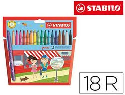 Rotulador Stabilo Power Caja de 18 Colores