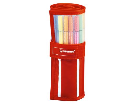 Rotulador stabilo punta de fibra pen 68 estuche rollerset de 30 colores surtidos