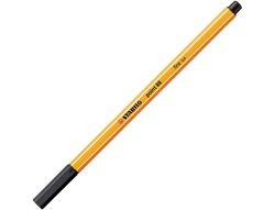 Rotulador stabilo punta de fibra point 88 color parade antracita/naranja estuche de 20 unidades colores surtidos
