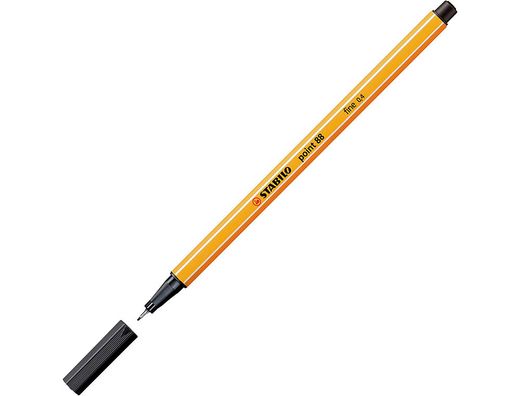 Rotulador stabilo punta de fibra point 88 color parade antracita/naranja estuche de 20 unidades colores surtidos