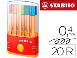 Rotulador Stabilo Punta de Fibra Point 88 Color Parade Estuche de 20 Rotuladores