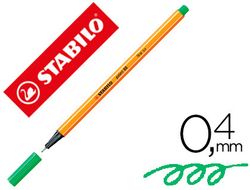 Rotulador stabilo punta de fibra point 88 esmeralda claro 0,4 mm