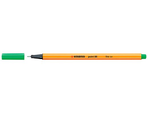 Rotulador stabilo punta de fibra point 88 esmeralda claro 0,4 mm