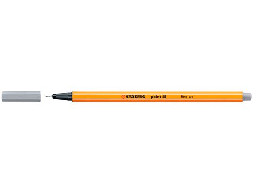 Rotulador stabilo punta de fibra point 88 gris azulado claro 0,4 mm