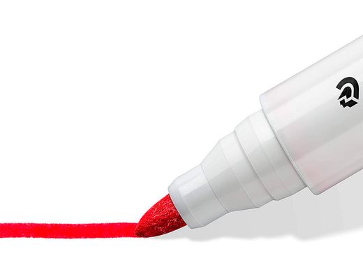 Rotulador staedtler lumocolor 351 para pizarra blanca punta redonda 2 mm recargable caja de 10 unidades colores