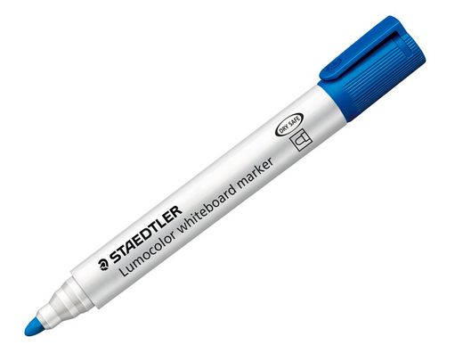 Rotulador staedtler lumocolor 351 para pizarra blanca punta redonda 2 mm recargable color azul