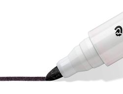 Rotulador staedtler lumocolor 351 para pizarra blanca punta redonda 2 mm recargable color negro